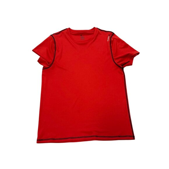 Reebok Mens Red Performance TShirt L Moisture Wicking Lightweight Activewear - Picture 3 of 9